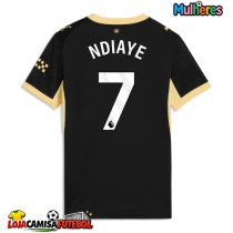 Camisa de Futebol Manchester City Iliman Ndiaye #7 Equipamento Secundário Mulheres 2026-27 Manga Curta